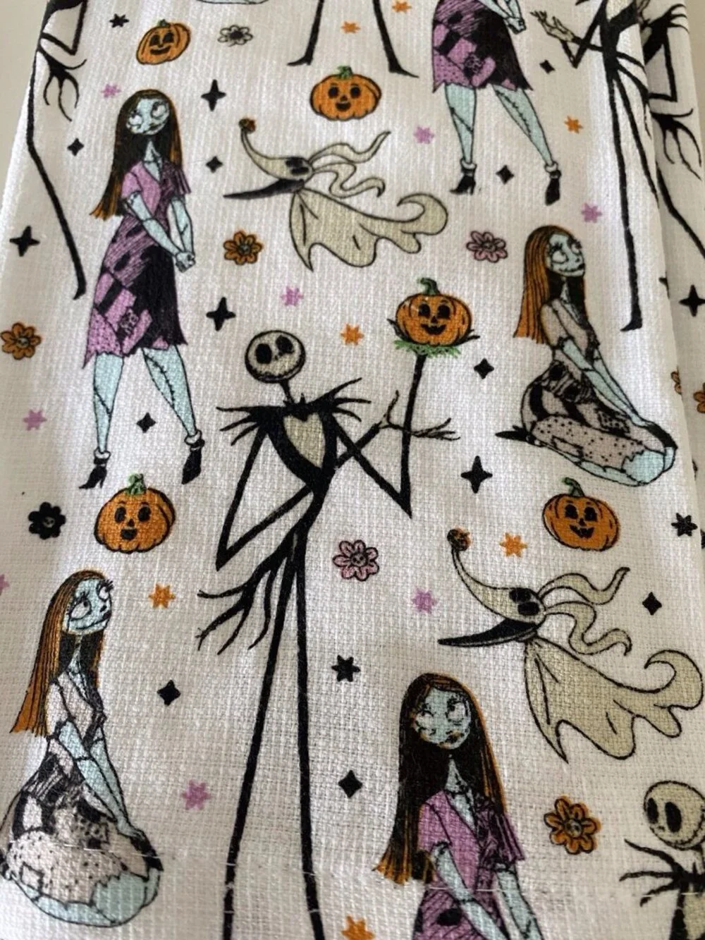 2 Pk Disney Jack Skellington Zero Nightmare Before Christmas Kitchen Towels NEW